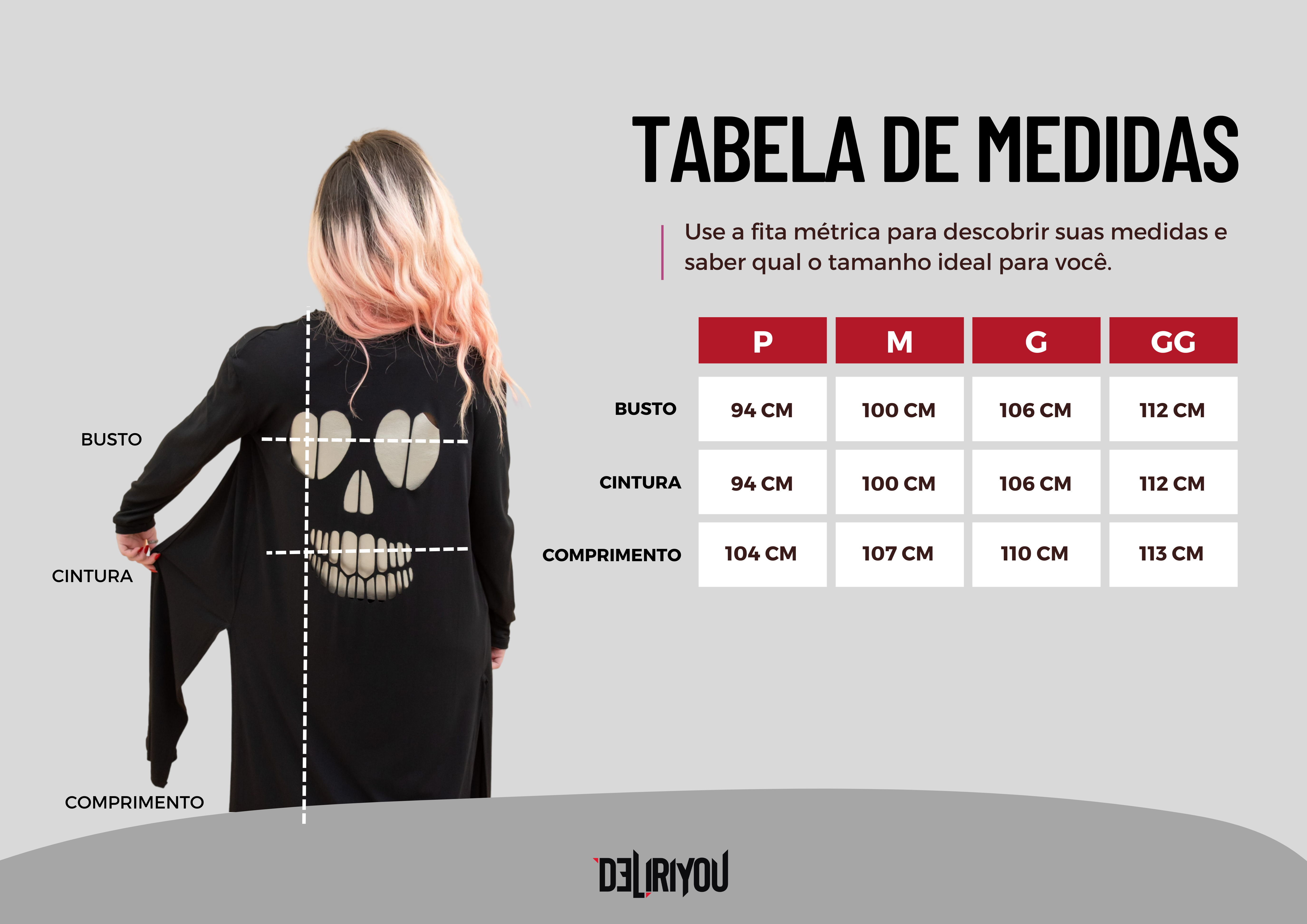 Tabela de medidas