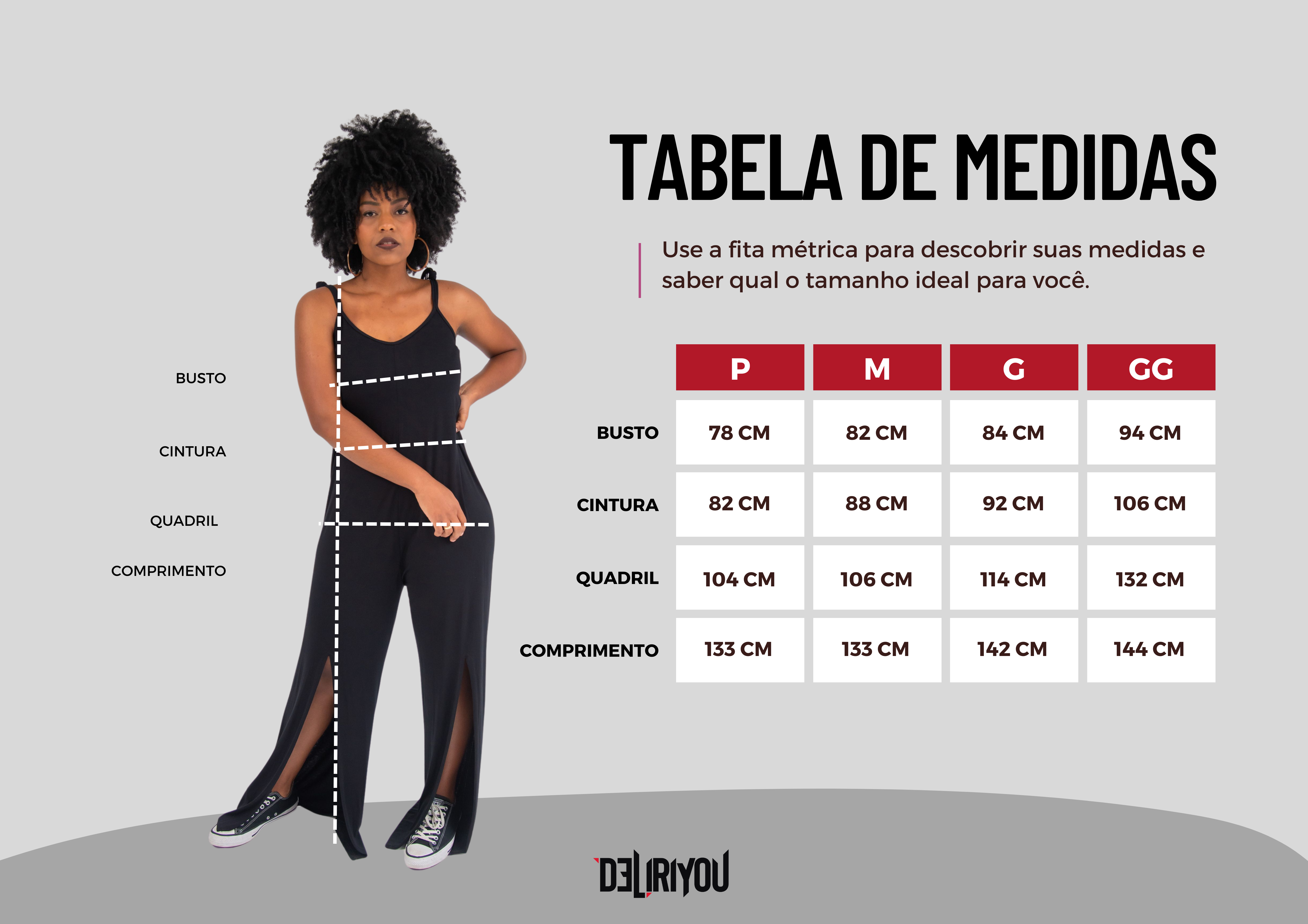 Tabela de medidas