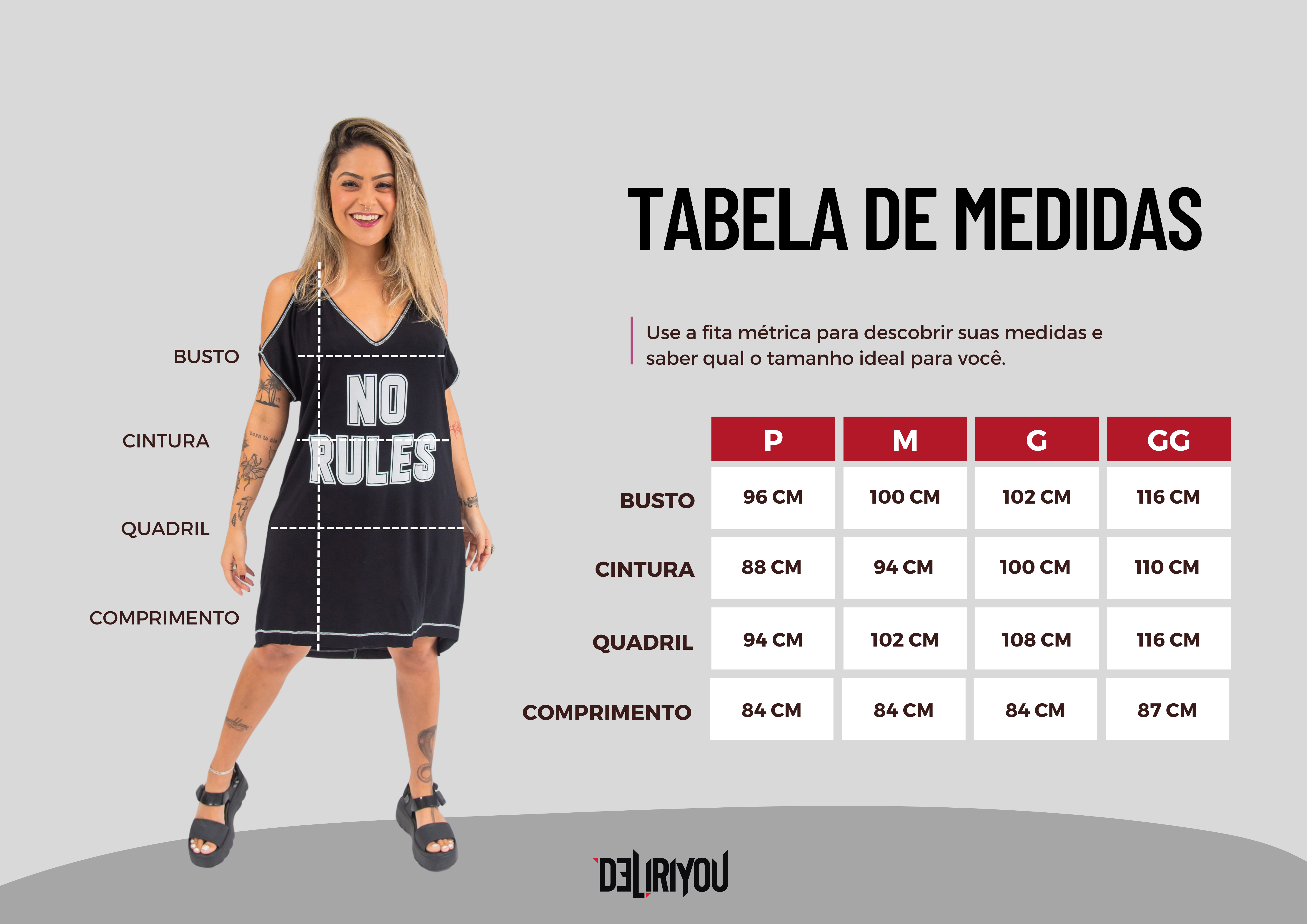 Tabela de medidas