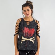 Blusa Estonada Lotus Ossos