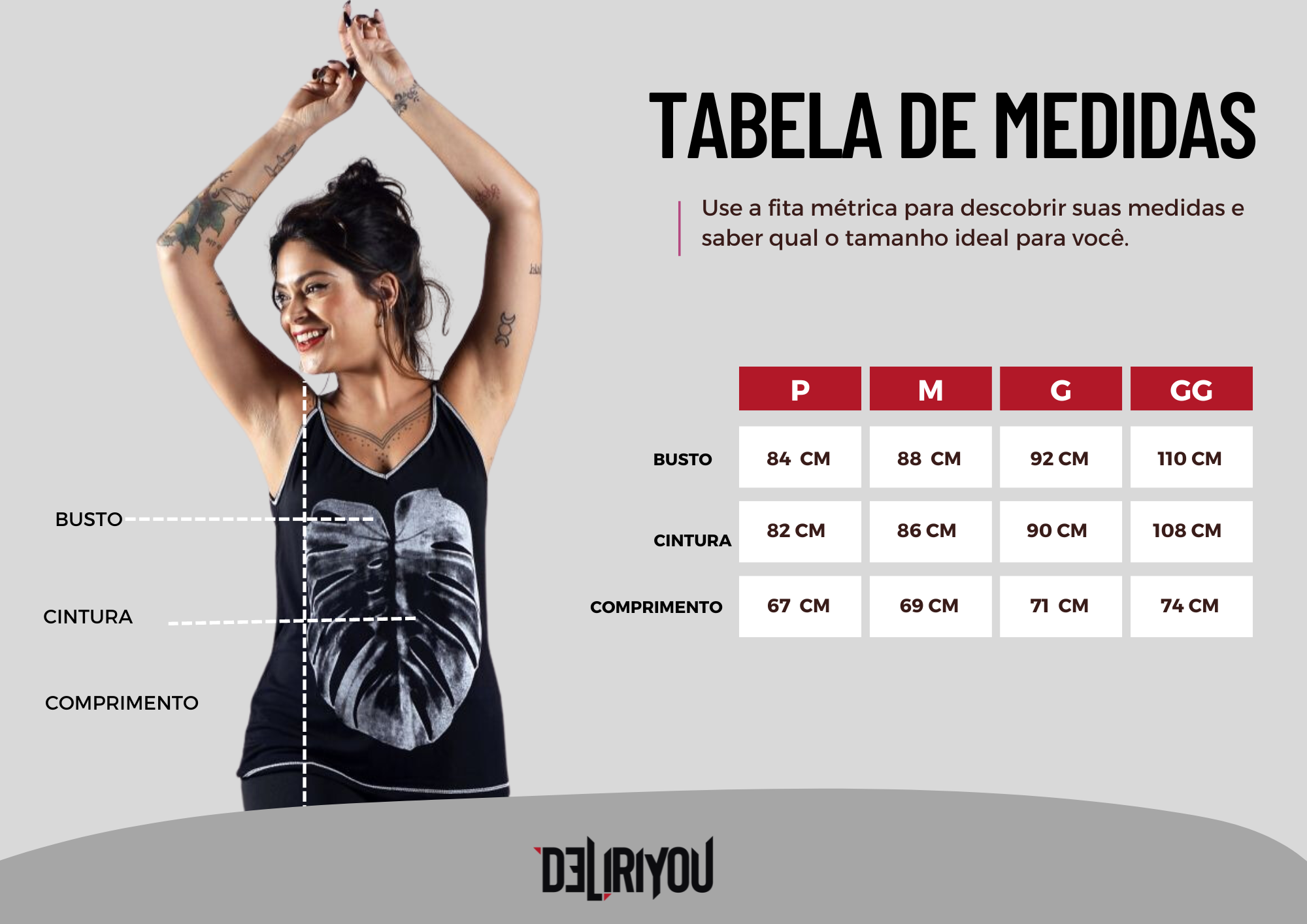 Tabela de medidas