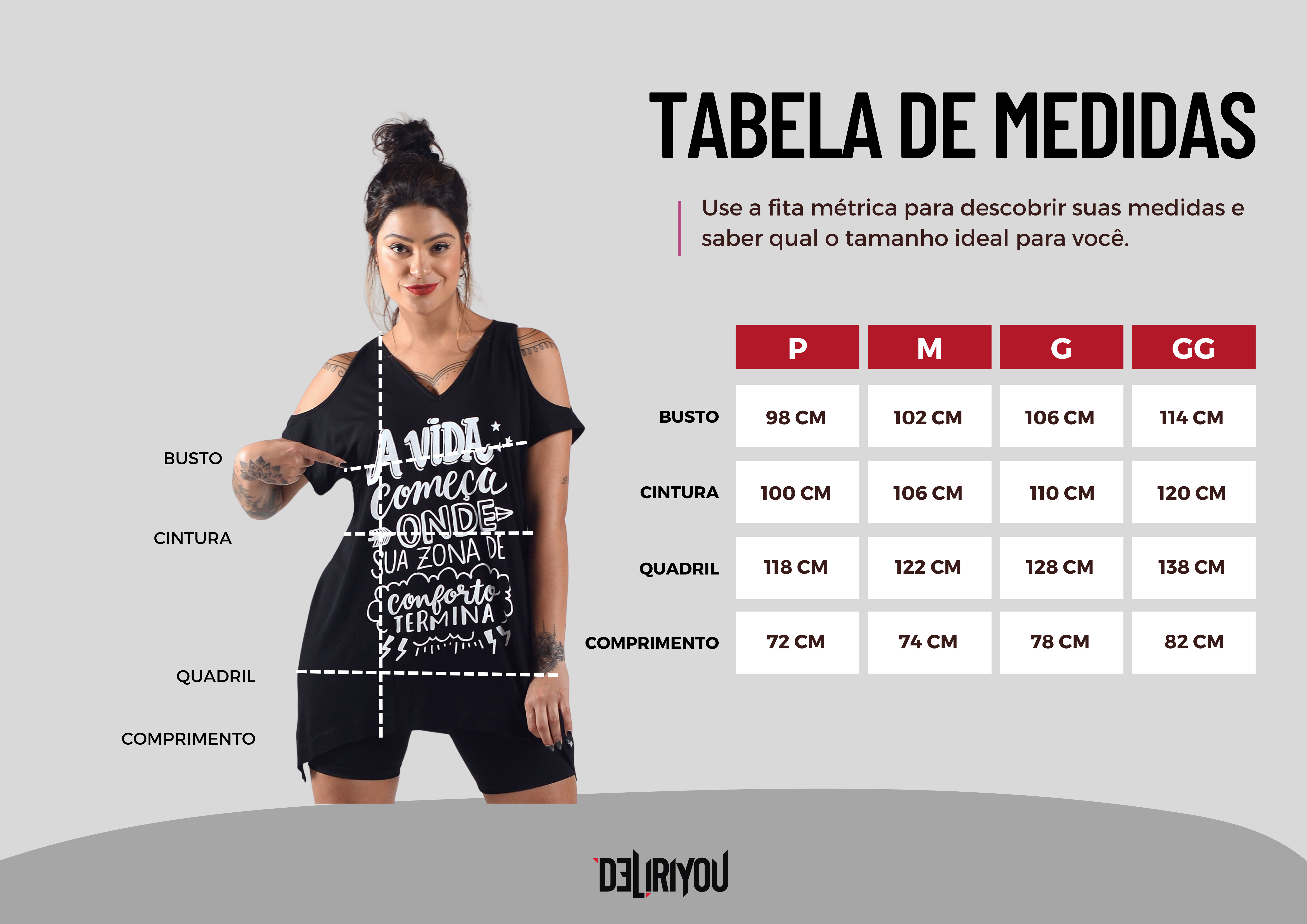 Tabela de medidas