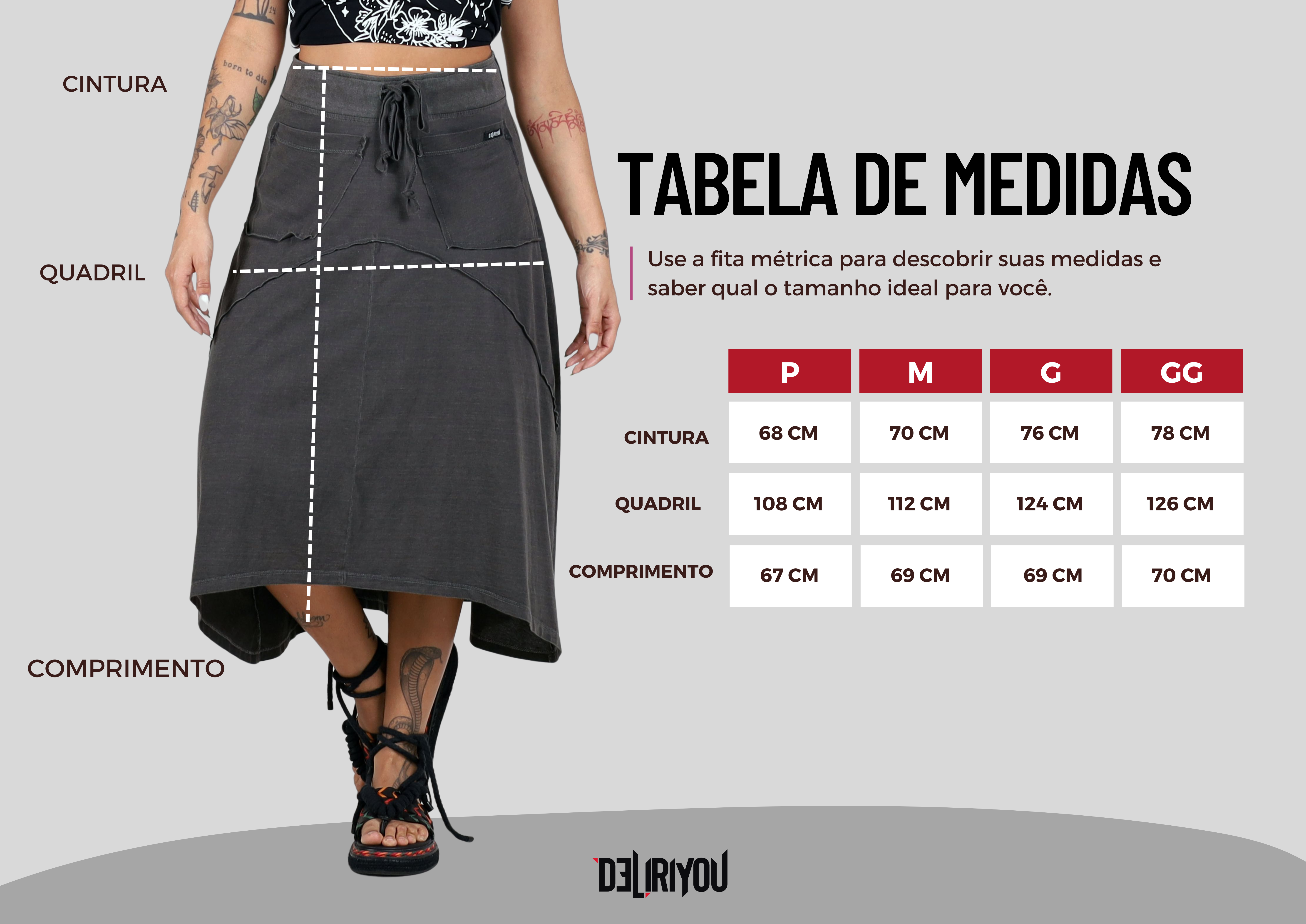 Tabela de medidas