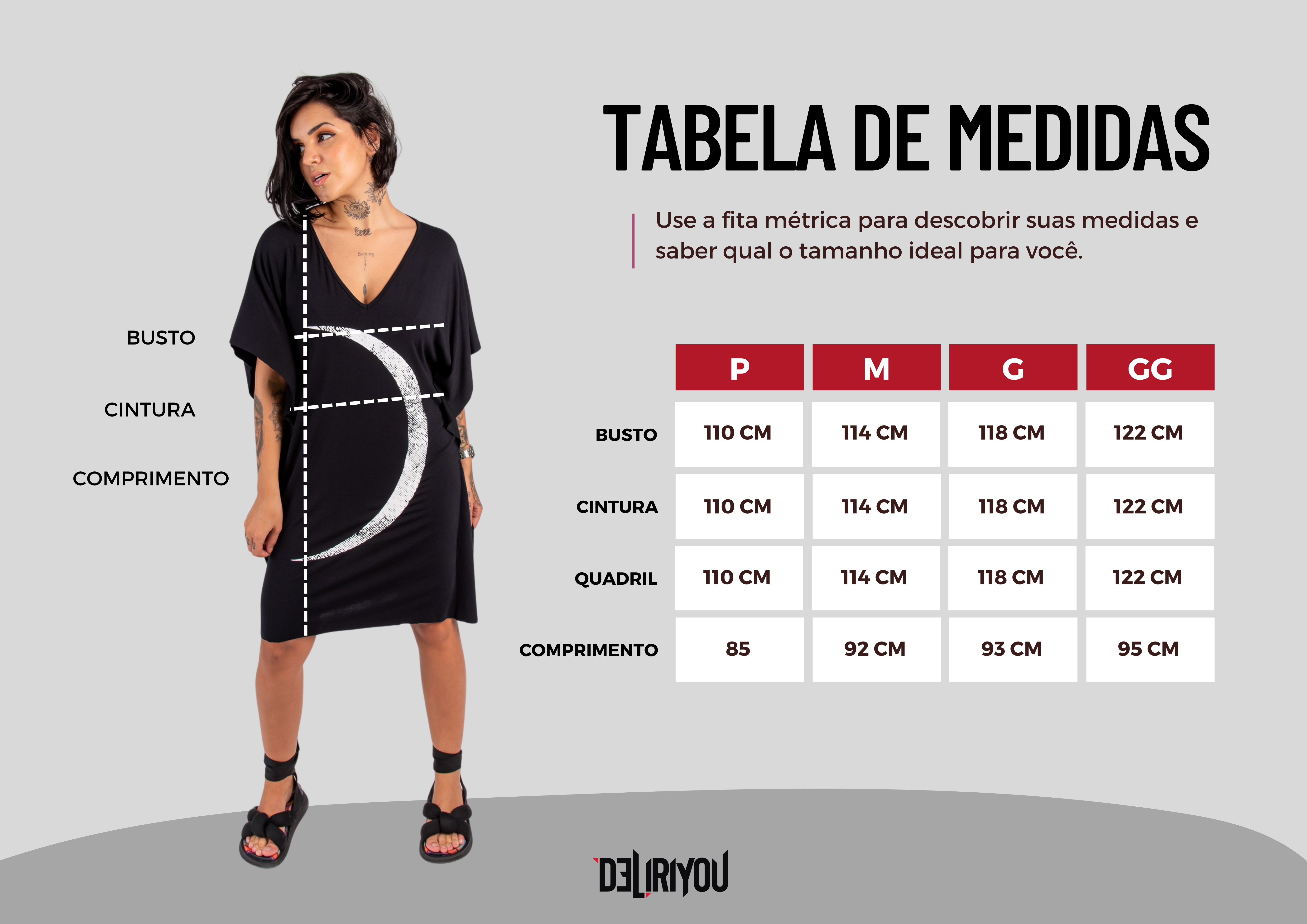 Tabela de medidas