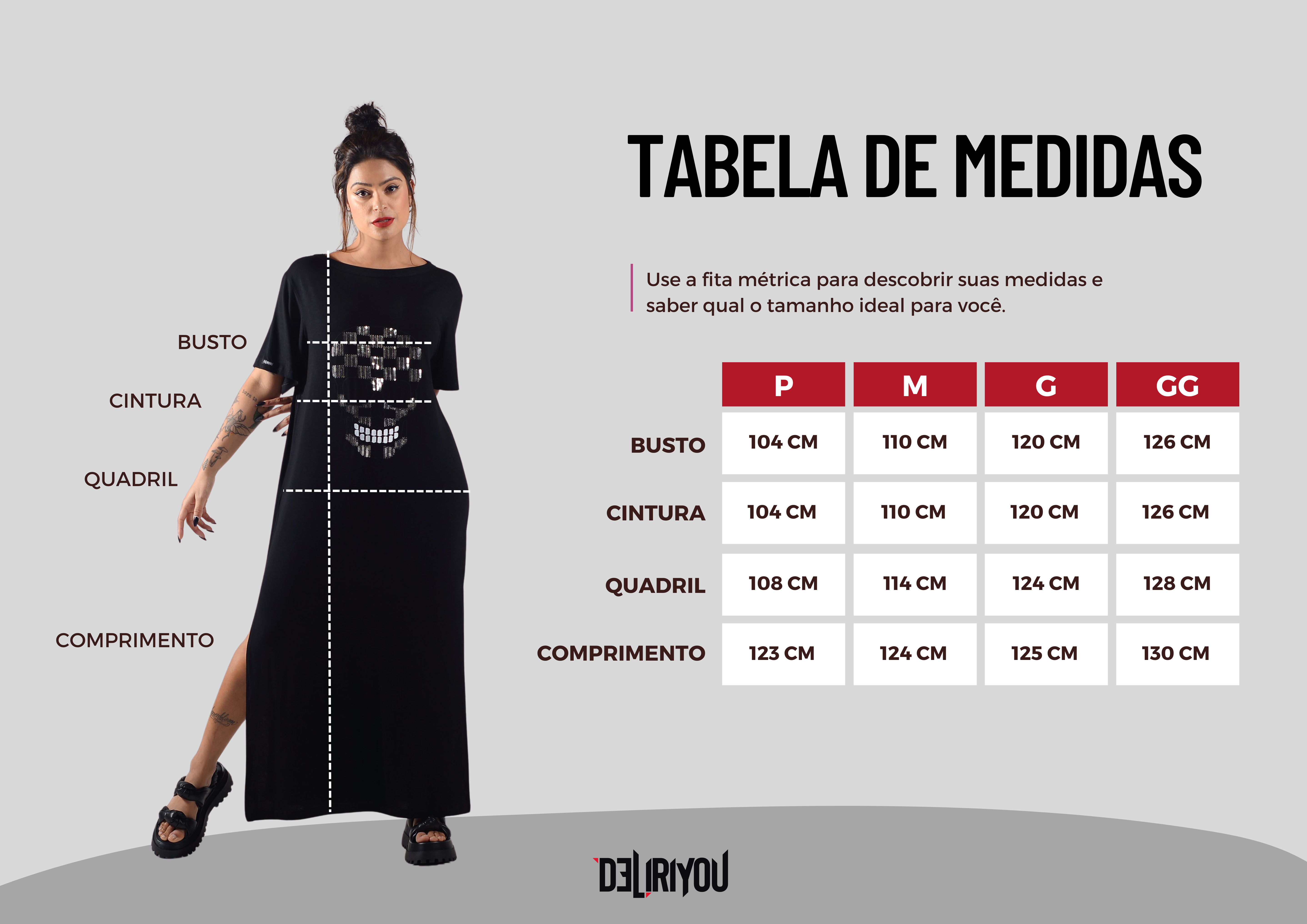 Tabela de medidas