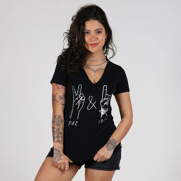 Blusa Paz & Rock