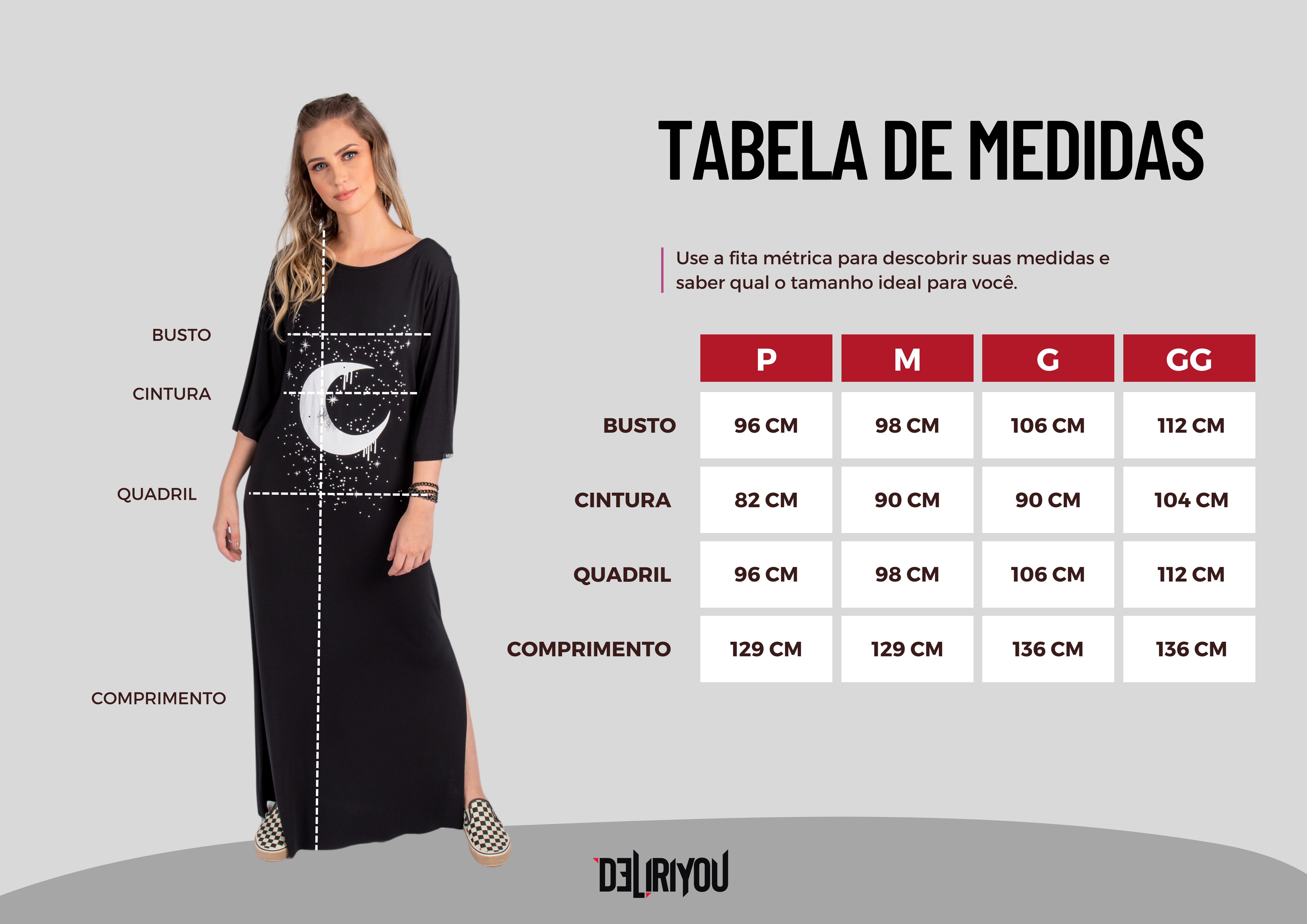 Tabela de medidas