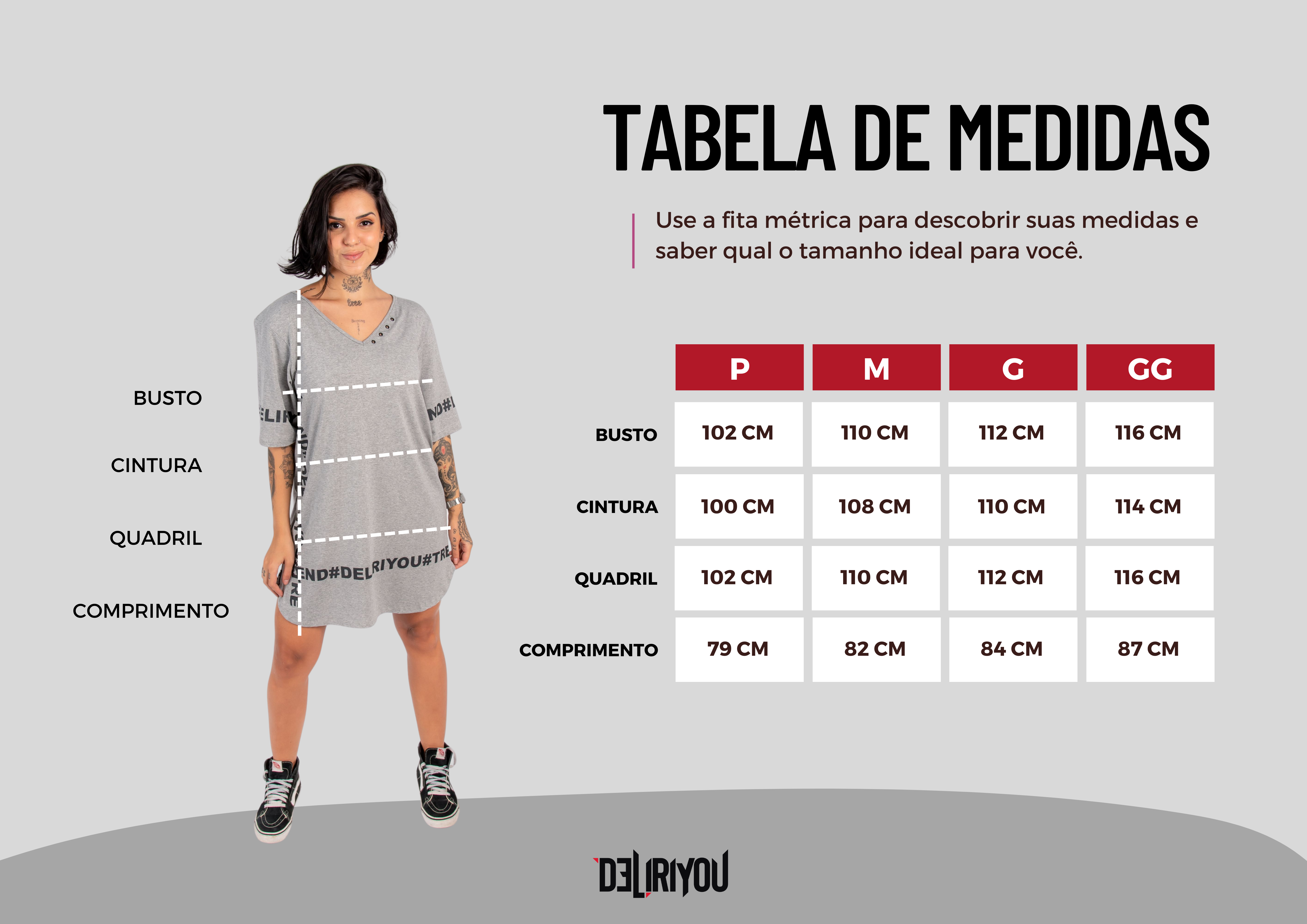 Tabela de medidas