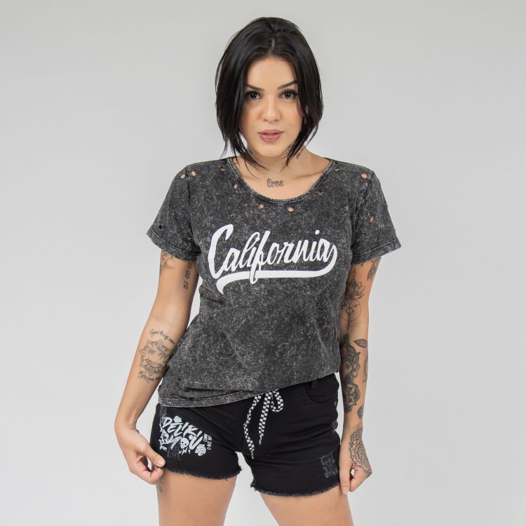 Blusa Estonada Califórnia Podrinha