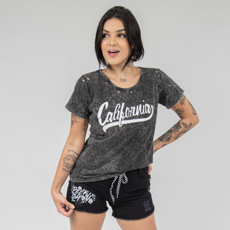 Blusa Estonada Califórnia Podrinha