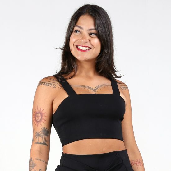 Cropped Basic Zíper