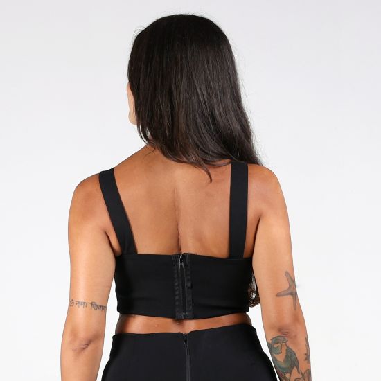 Cropped Basic Zíper