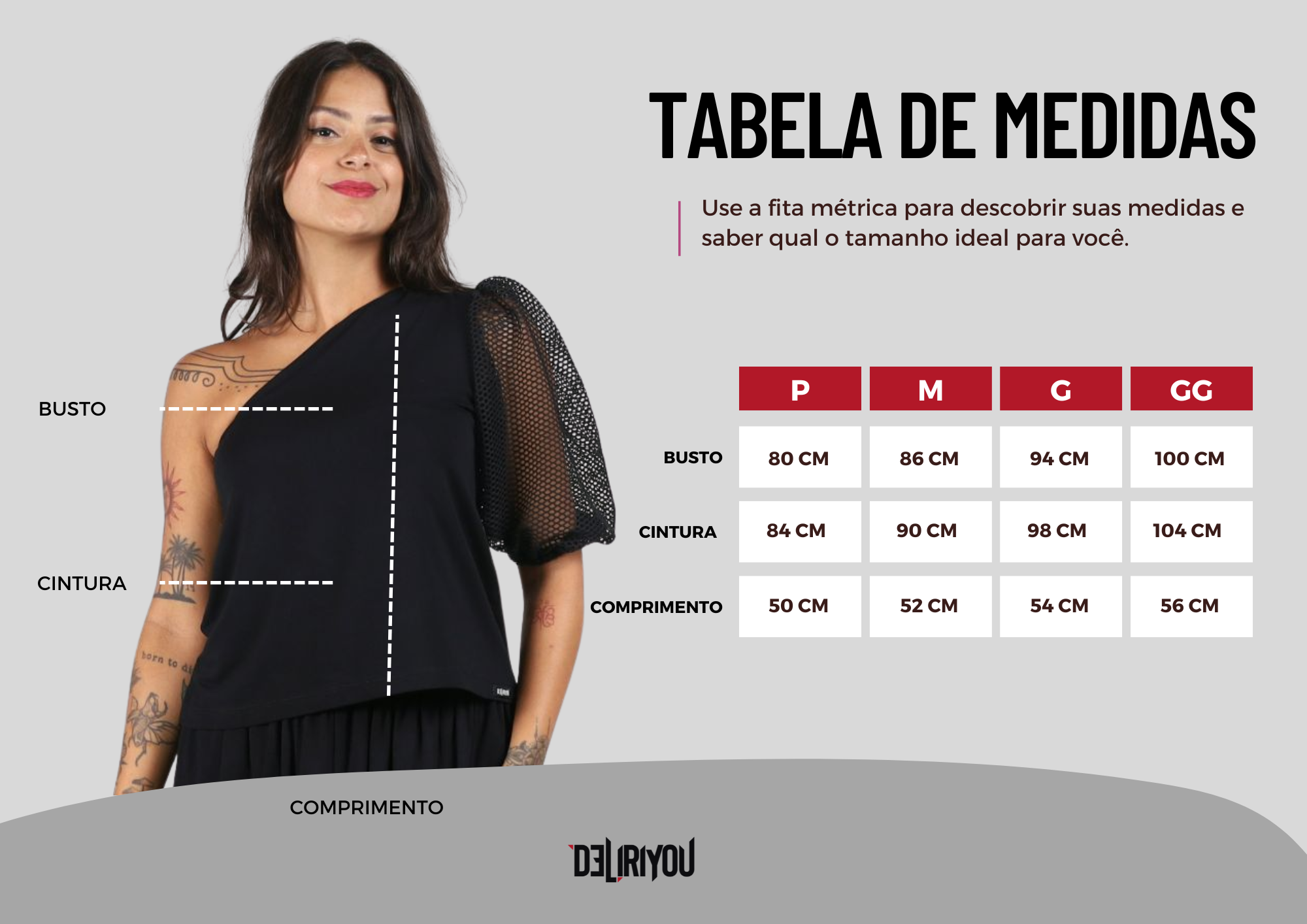 Tabela de medidas