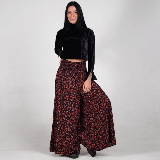 Calça Pantalona Estampa Fruts