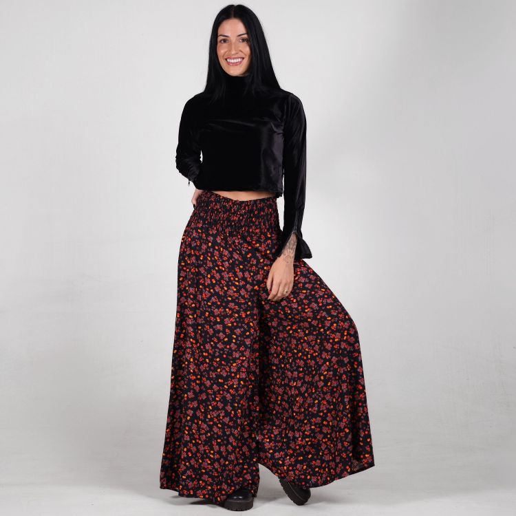 Calça Pantalona Estampa Fruts