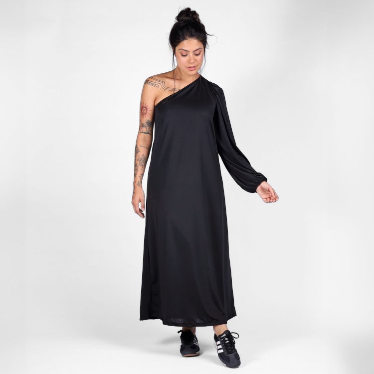 Vestido Ombro Só Midi Longo