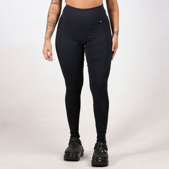 Calça Legging Listra Lateral De Cirrê