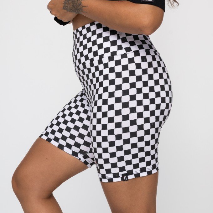 Biker Short Checkerboard Deliriyou