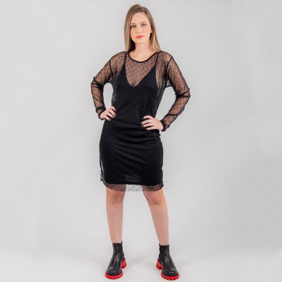 Vestido Duo Tule
